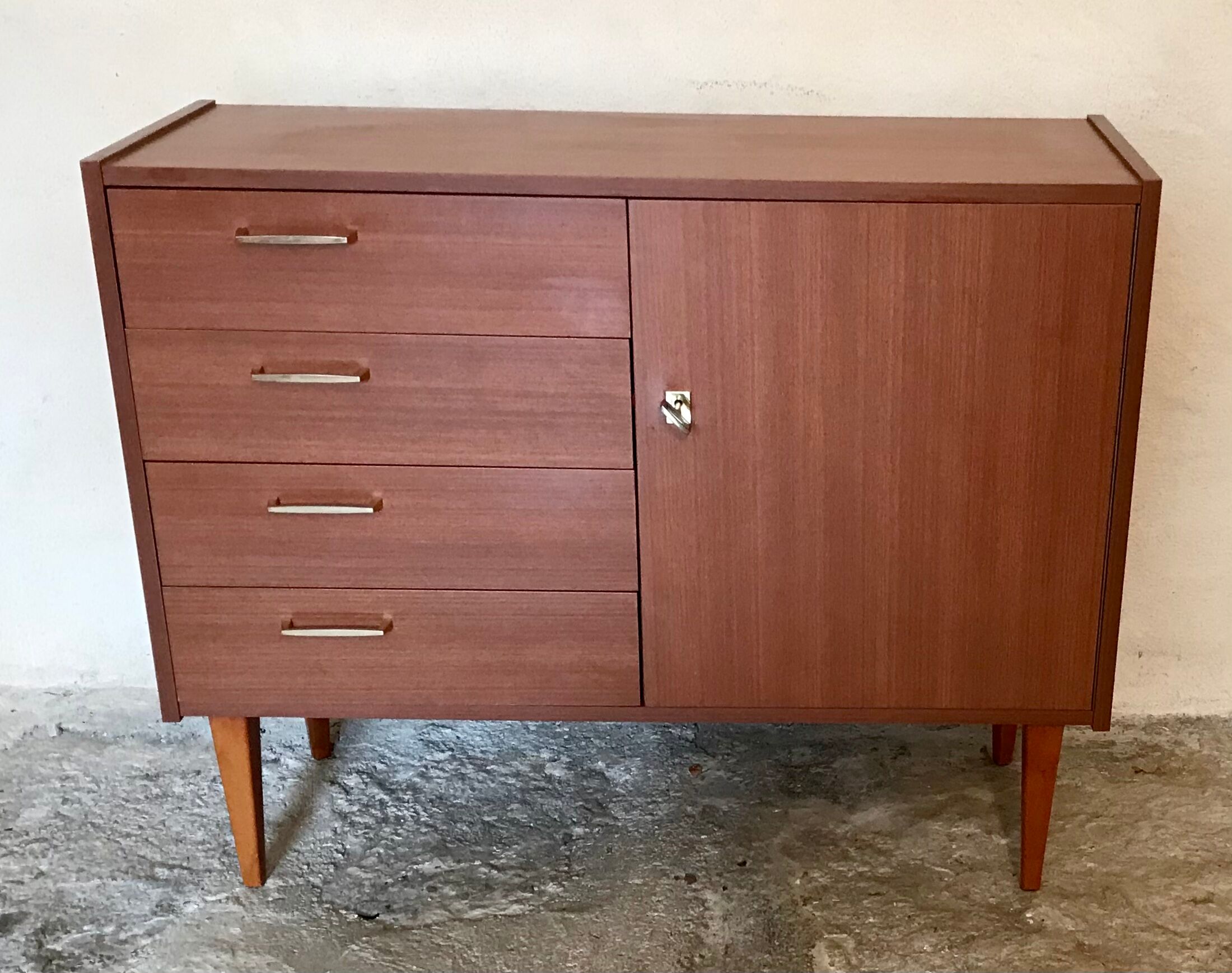 Buffet vintage storage cabinet formica