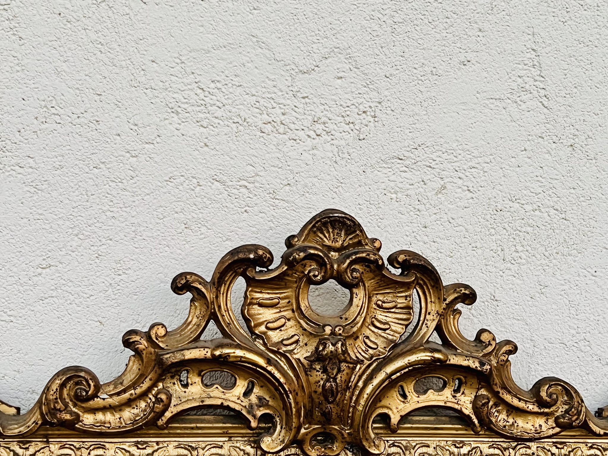 Miroir doré, 139x78 cm