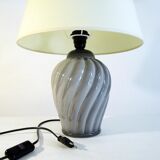 Twisted ceramic lamp