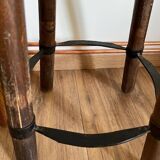 Pair of mismatched high stools