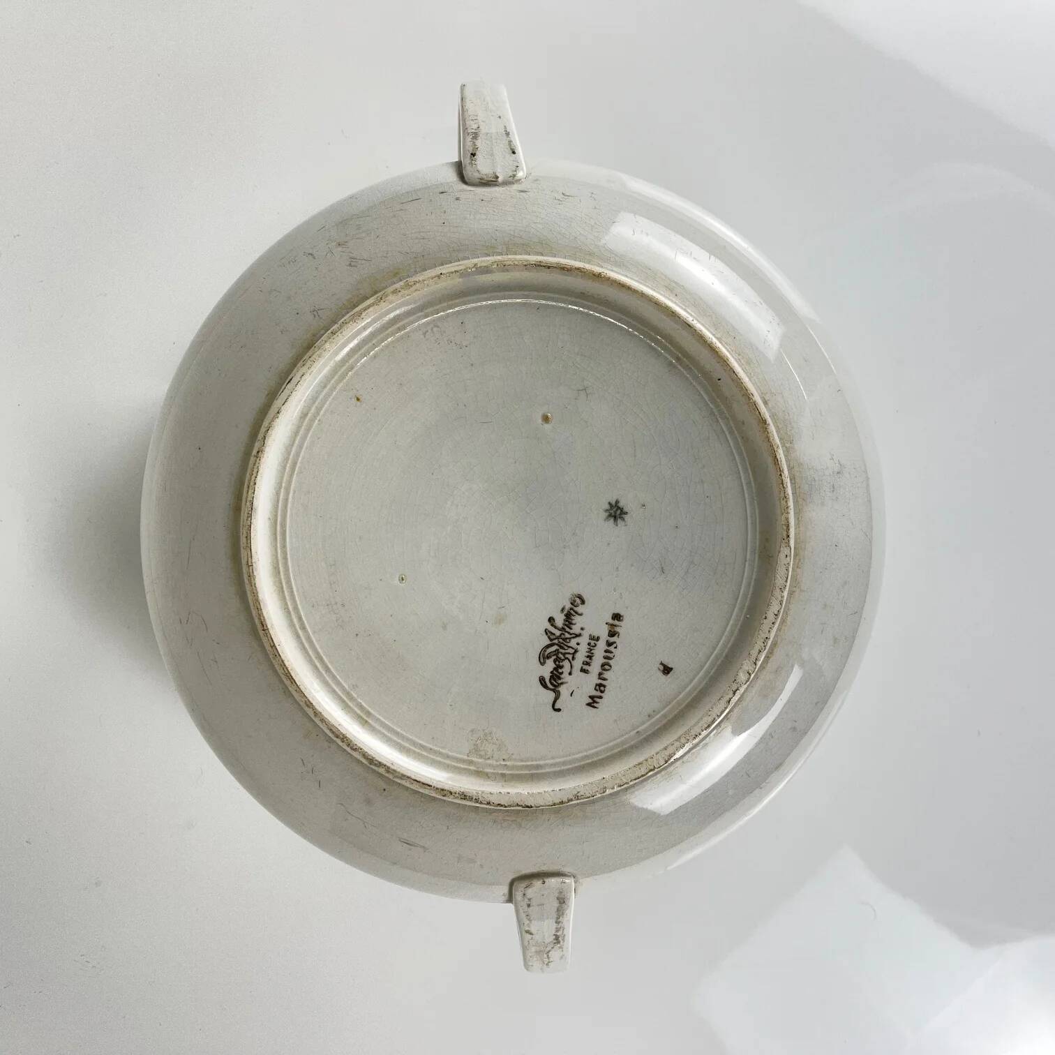 Plat / soupière Sarreguemines "Maroussia", début XXe