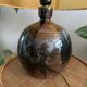 Sandstone ball lamp by Guy Baudat, vintage ceramic