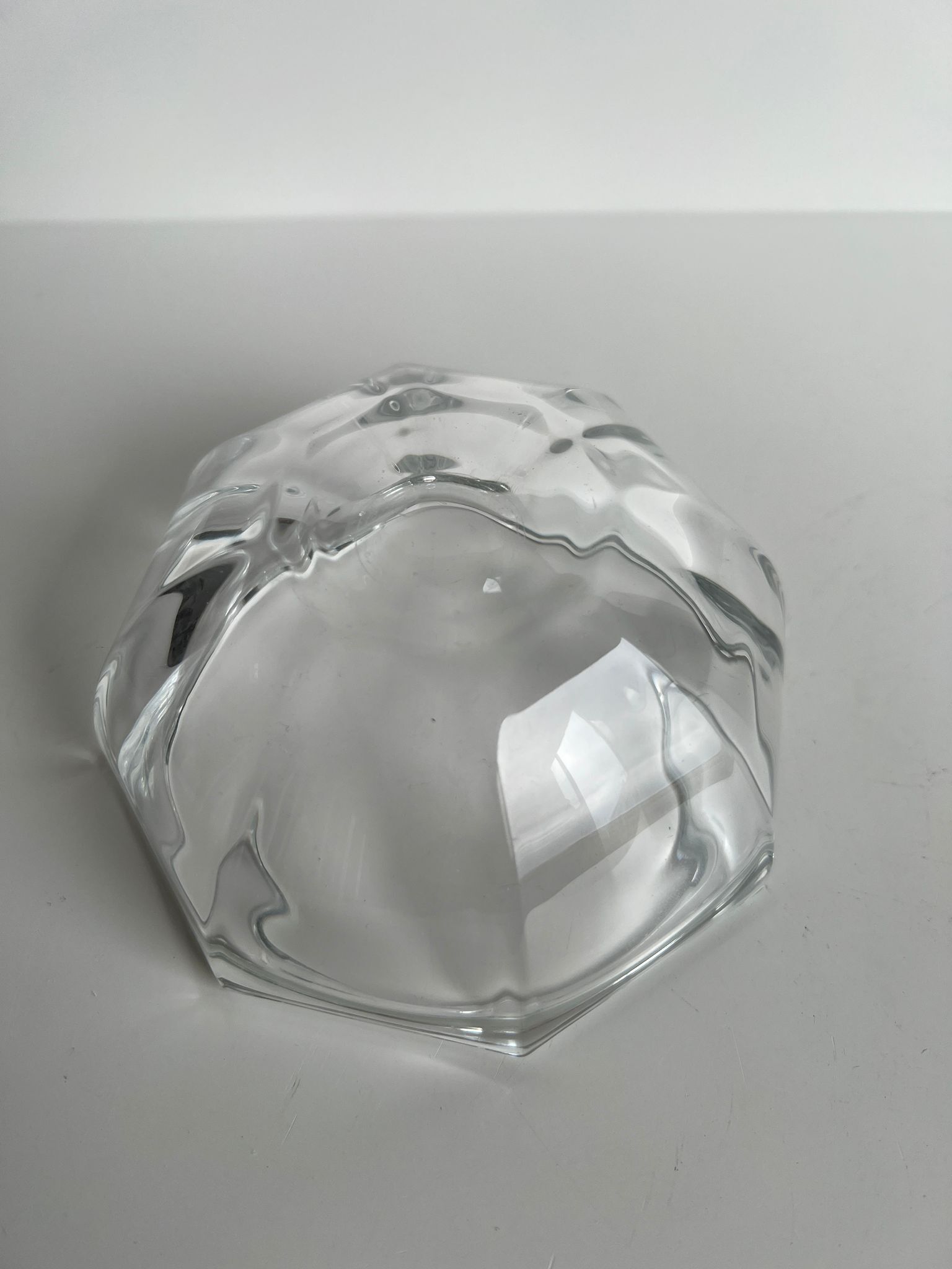 Octagonal glass cup D: 11,5cm