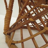 Fauteuil de poupée  en osier clair