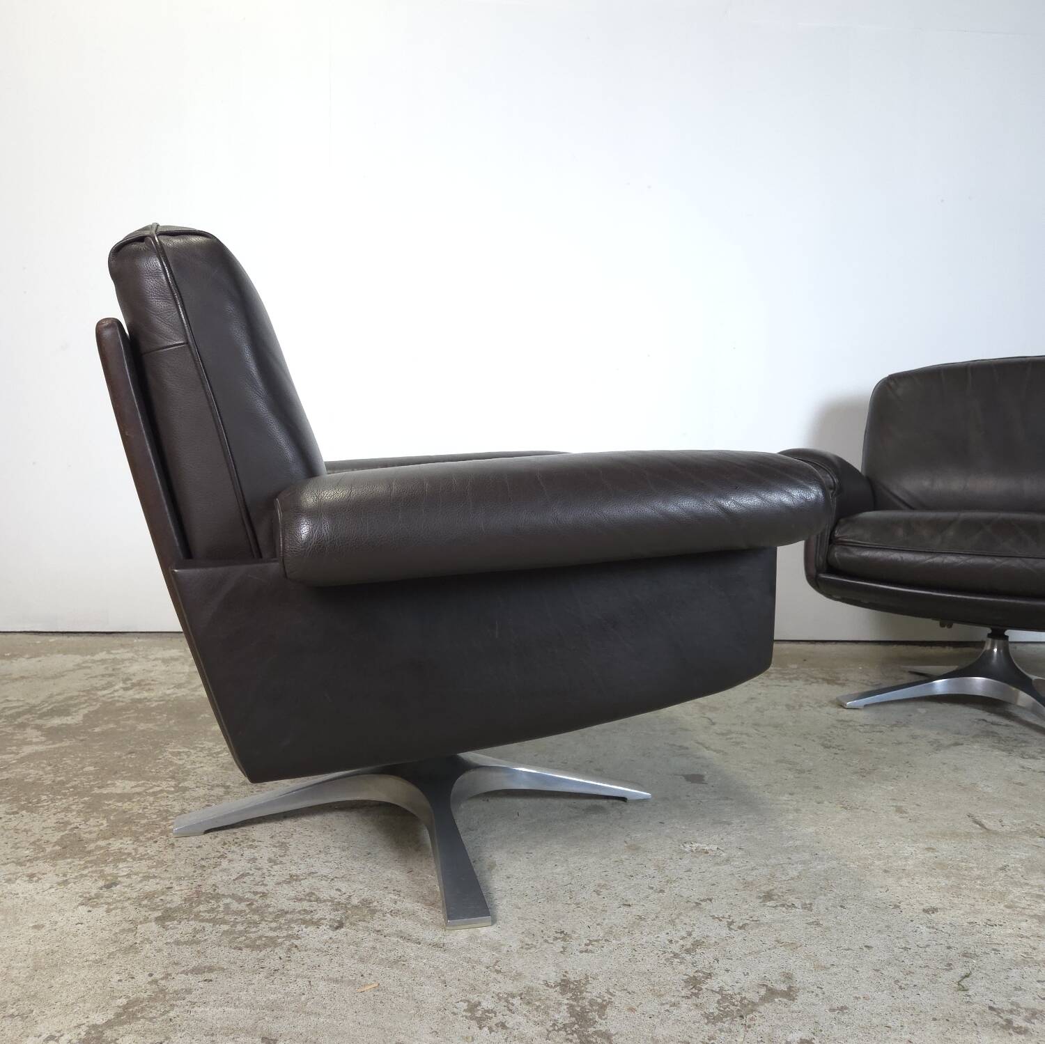 Vintage 1960s De Sede DS-31 leather lounge chair