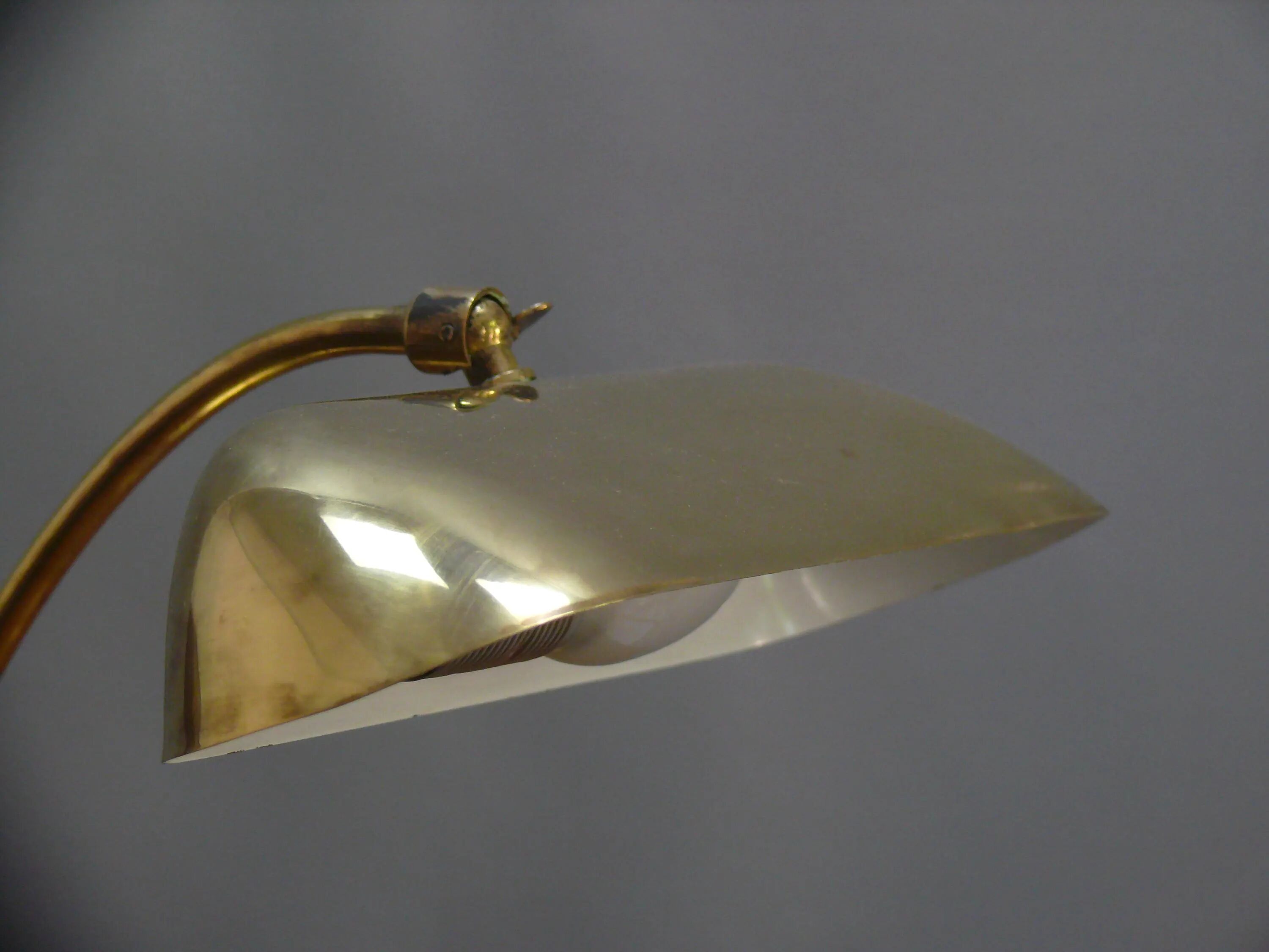 JBS Piano Lamp, Burnished and Brushed Brass, 1960s