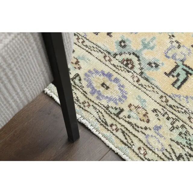 Vintage Turkish Oushak Handmade Wool Cotton Orange Area Rug 185x279