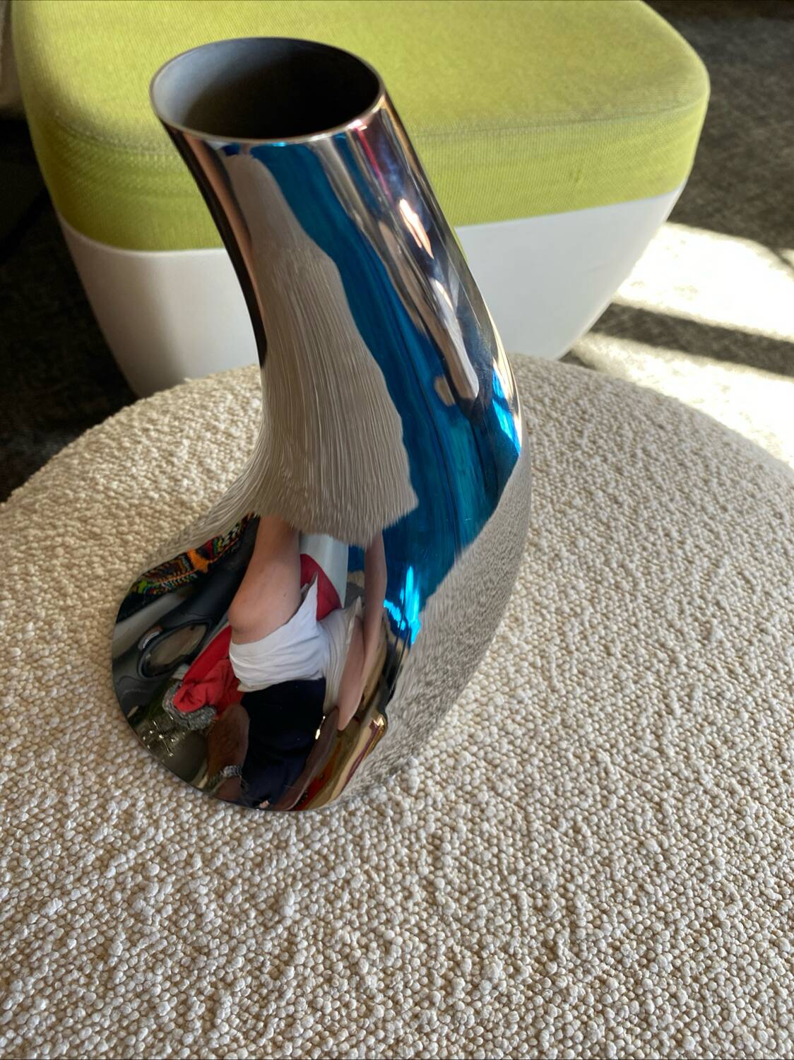 Vase acier poli de Constantin Wortmann pour Georg Jensen enn2000
