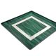 Hollywood regency malachite effect resin & brass tray, Italy 1970s