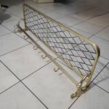 Coat rack in gold aluminum from the 50s and 60s