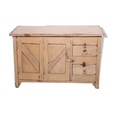 Buffet bas en teck birman ancien