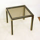 Paire de tables gigognes noir & or 1970'