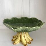 Banana majolica serving dish