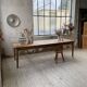 Farmhouse table with spindle legs in oak and pine, 2.5m