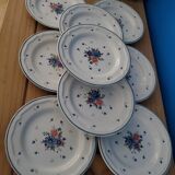 Lot 9 provincial bouquet dessert plates