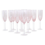 Set of Prosecco glasses, French design, 1970s, made in France