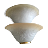 Lot 2 alabaster wall lamps