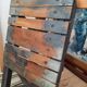 Antique wooden folding stools for painter