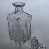 Chiseled crystal carafe