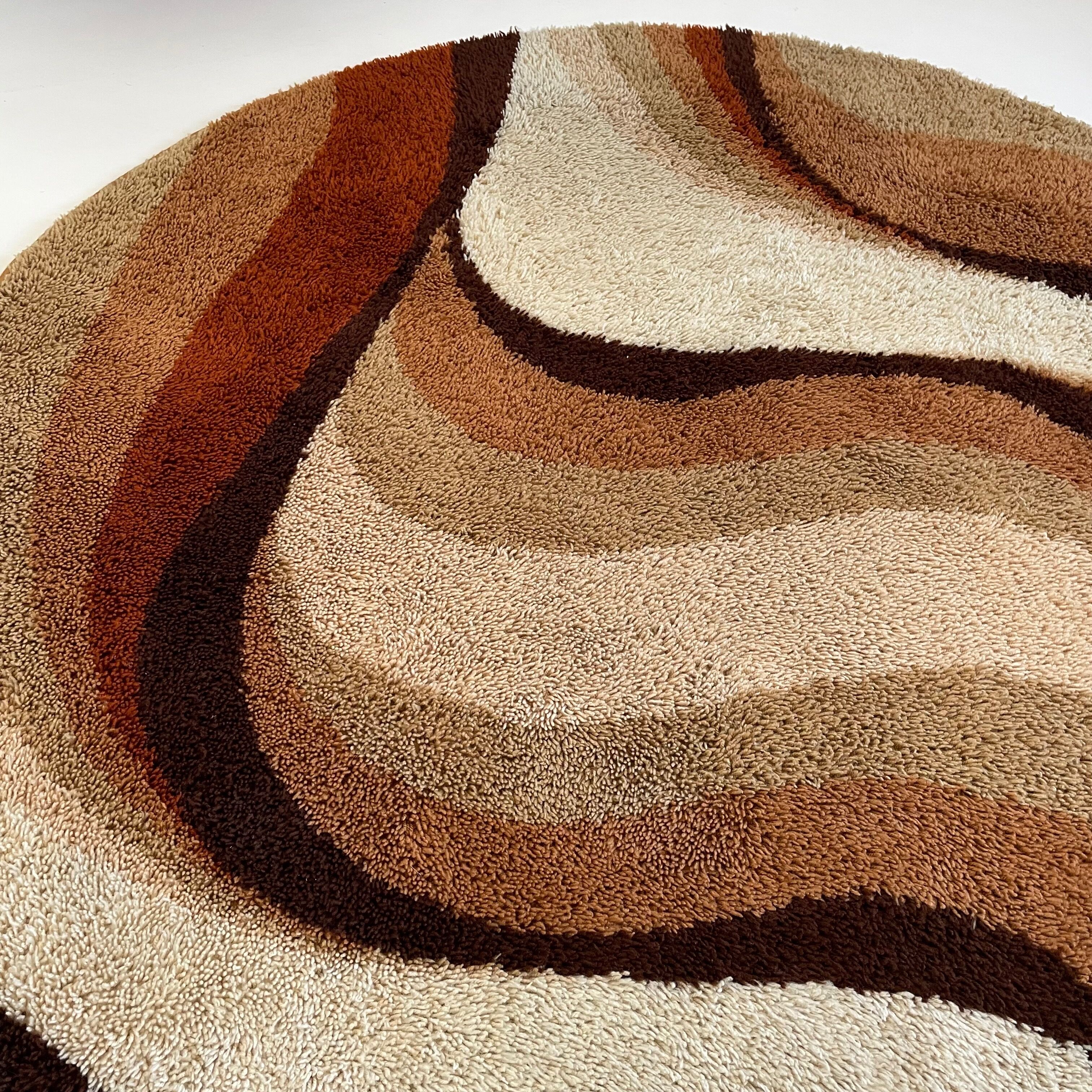 Vintage High Pile Rya rug by Prinstapijt Desso, Netherlands, 1970s