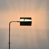 Vintage Hollywood Regency floor lamp in German brass by Florian Schulz.