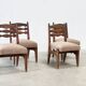Set of four dining chairs by Guillerme & Chambron