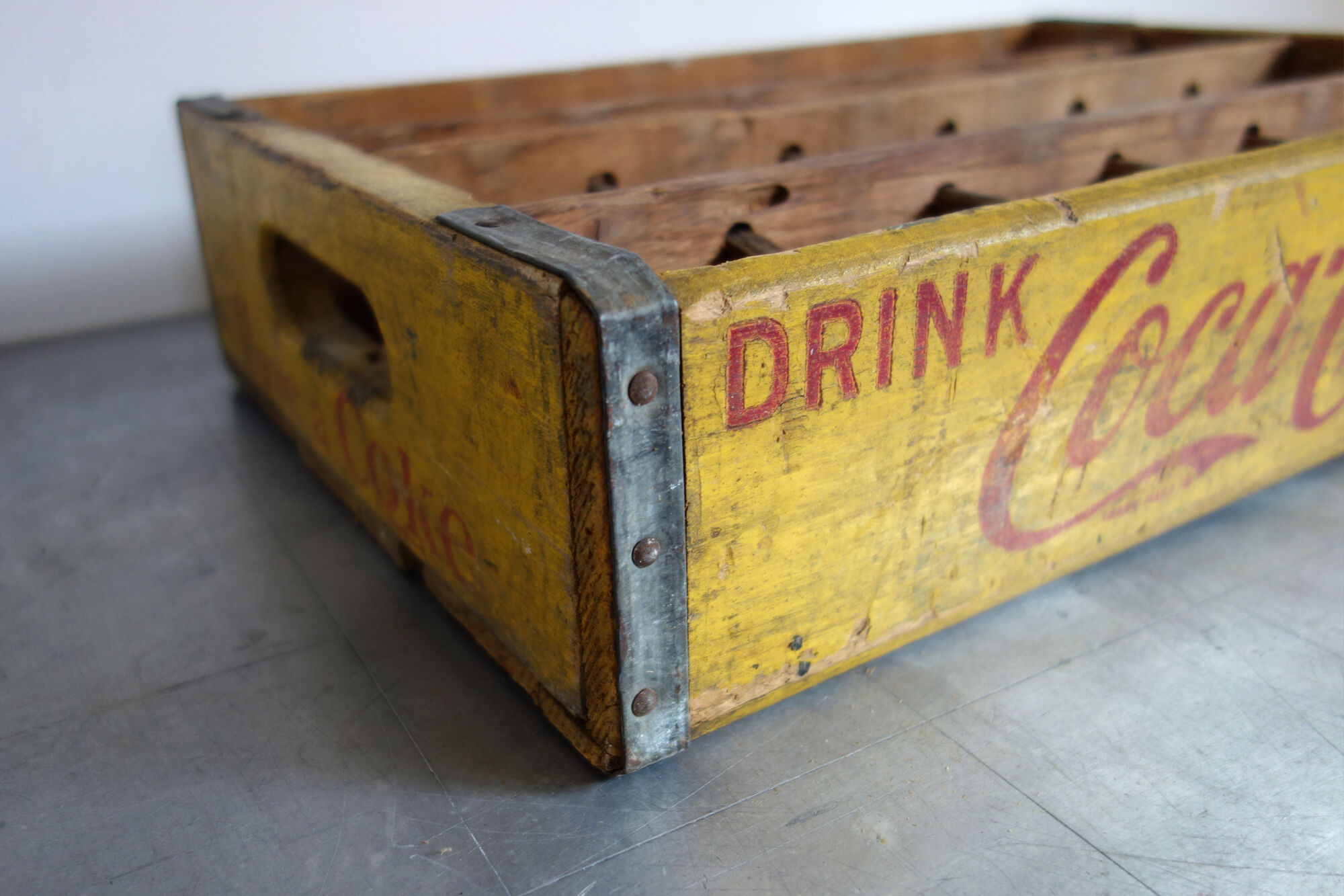 Vintage Coca-Cola wooden locker