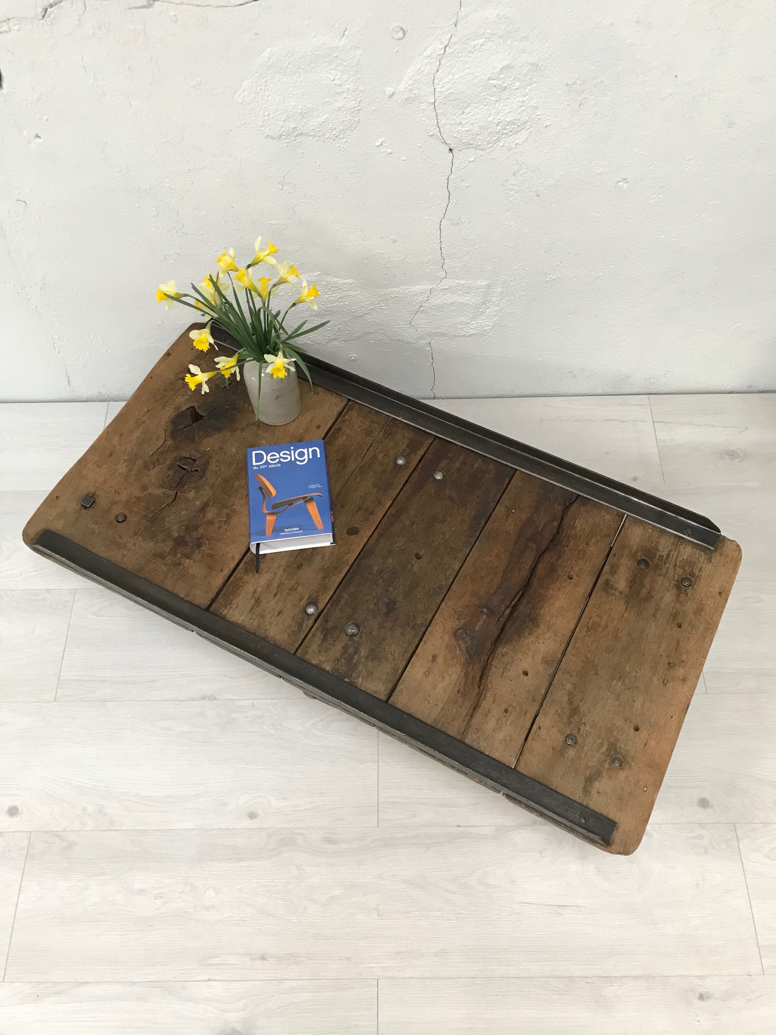 Industrial coffee table