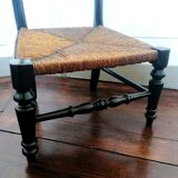 Chaise prie dieu en bois noirci xixème siècle