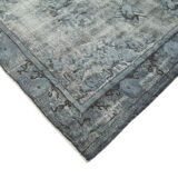 Hand-knotted antique turkish 1970s 172 cm x 264 cm grey carpet