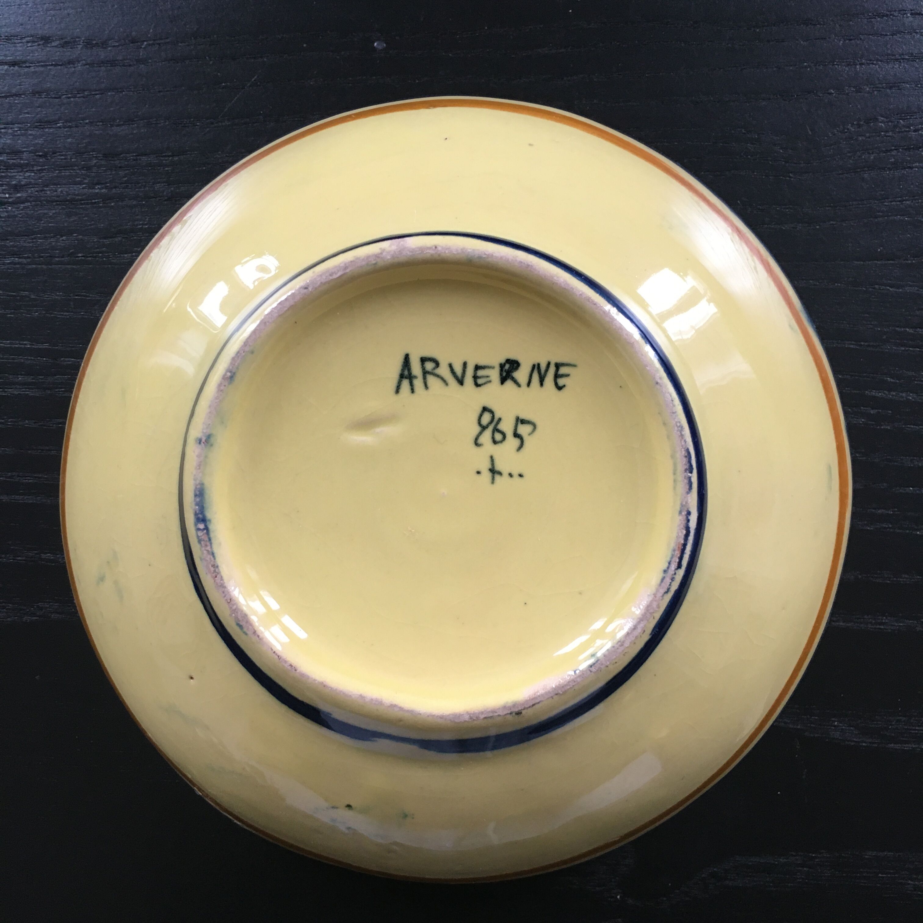 Signed Breton decor bowl