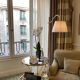 Reading lamp from a luxury hotel, signed Chapman USA, originally from the Hotel George V, Four Seasons Paris