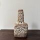 Vase en céramique fat lava années 60 marron et beige pays bas