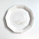 Round vintage Niderviller plate with a country decor.