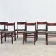 Ensemble de six élégantes chaises de salle à manger italiennes