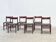 Ensemble de six élégantes chaises de salle à manger italiennes