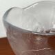 Large vintage Swedish glass bowl with floral decoration by Ann Wärff for Kosta Boda, 1970s.