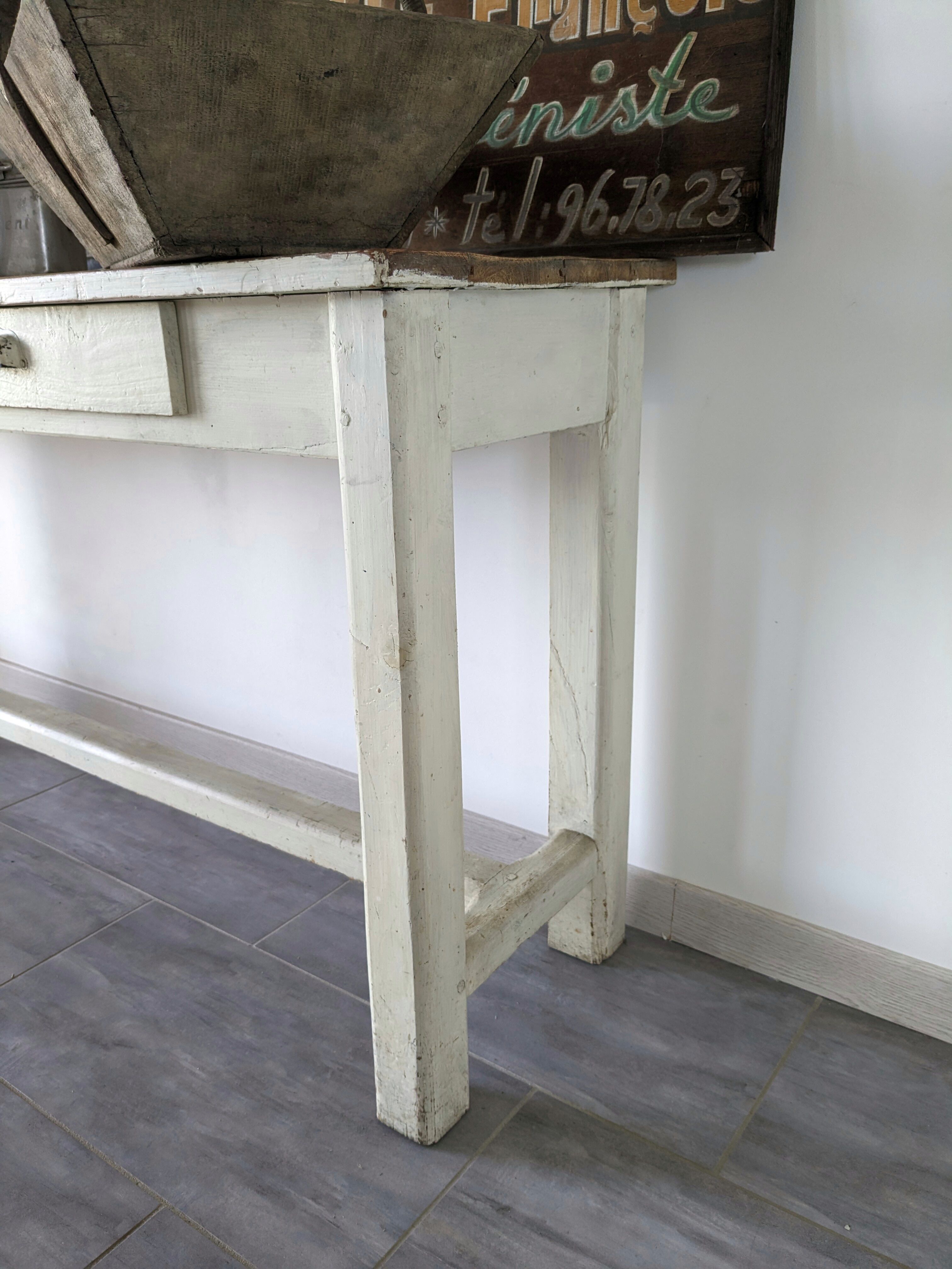 Farm console table early twentieth century