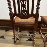 Caned chair set of 2
