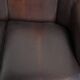 Set of a sheepskin sofa together with its matching club armchair