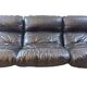 Vintage Scandinavian leather sofa, midcentury leather sofa