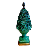 Vintage Flora Manises lamp in ceramic from the 1950s.