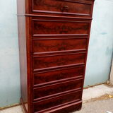 Semainier Louis Philippe mahogany