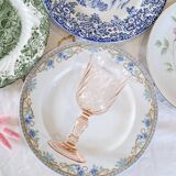 Mismatched antique dinner plates