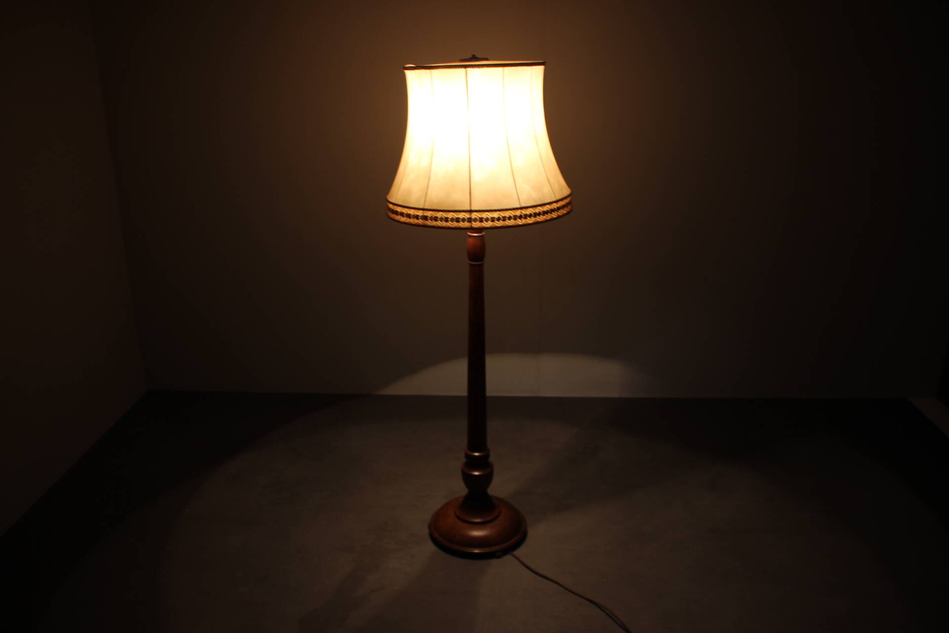 Art Deco floor lamp from the 1930s, Czechoslovakia