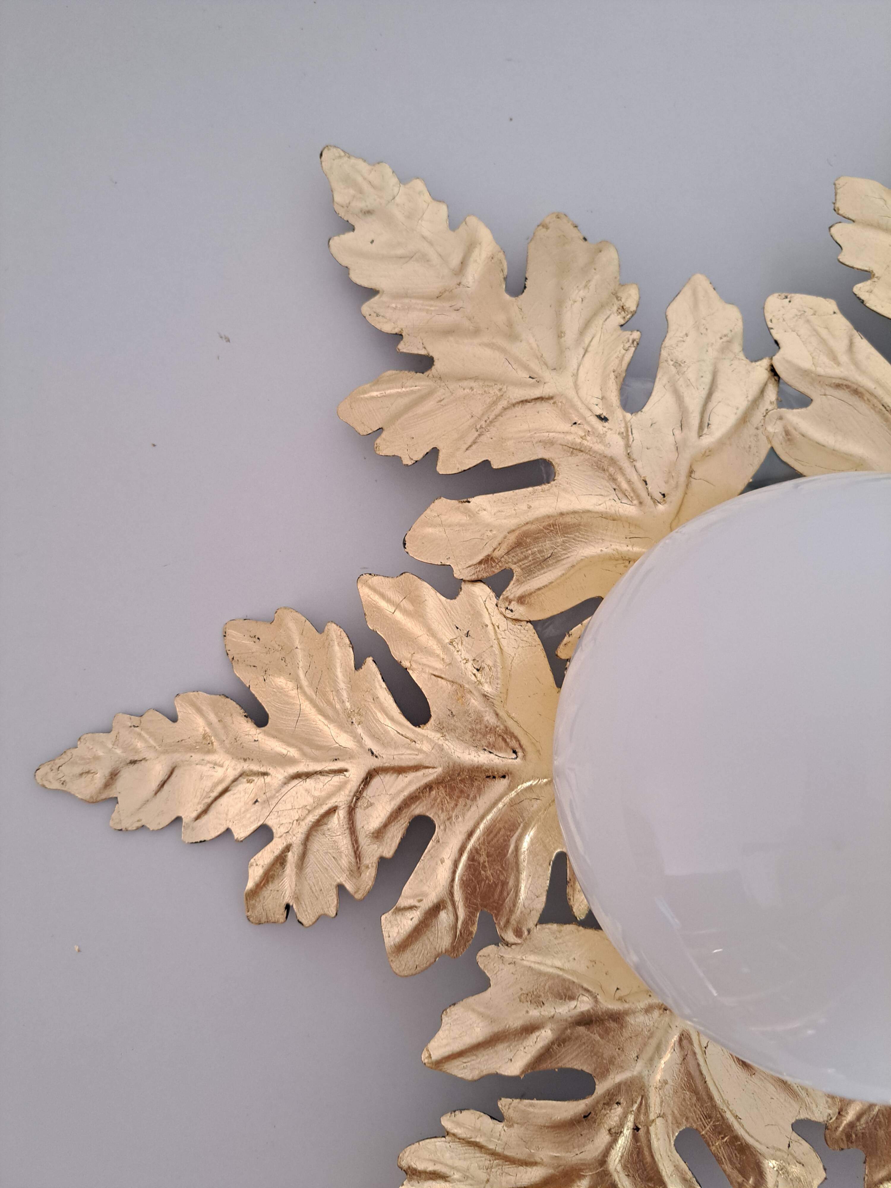 Gold metal ceiling light