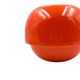Space age orange ceramic vase, Sicart Italy ca. 1970