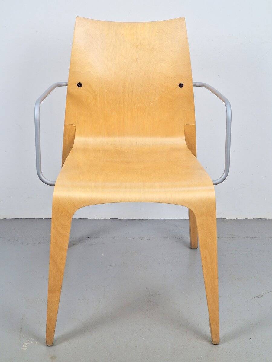 Chaise Flow en contreplaqué par Jacob Berg, années 1990.
