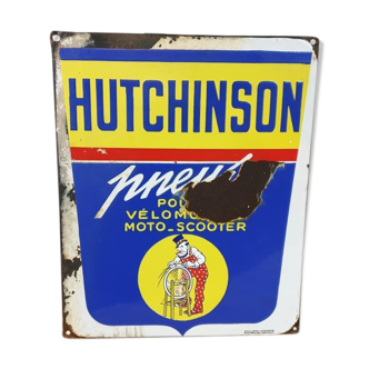 Hutchinson enamel plate