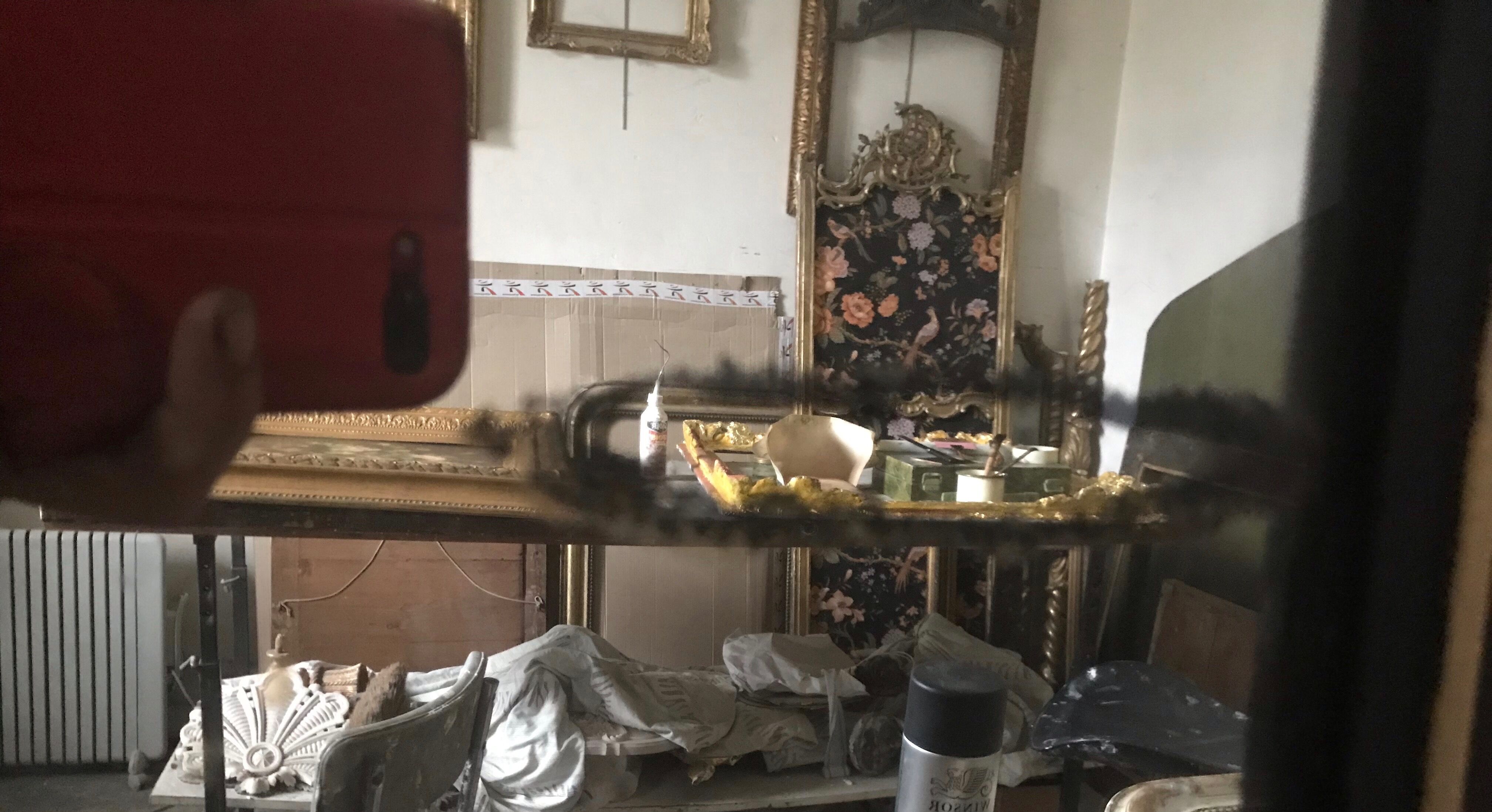 Napoleon III mirror 77 x 57 cm